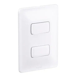 Interruptor 2 Paralelos 10A com Placa Zeffia Branco Gloss