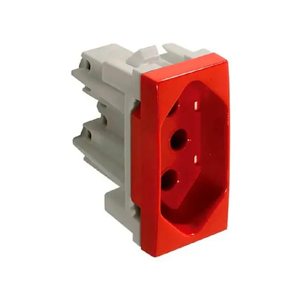 Tomada Modular 2 Polos e Terra 20A Vermelha M4166V Thesi