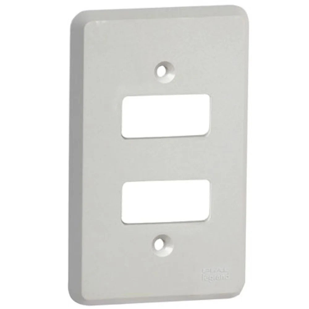 Placa 2x4 com 2 Postos Separados Silentoque 8506 GL Cinza