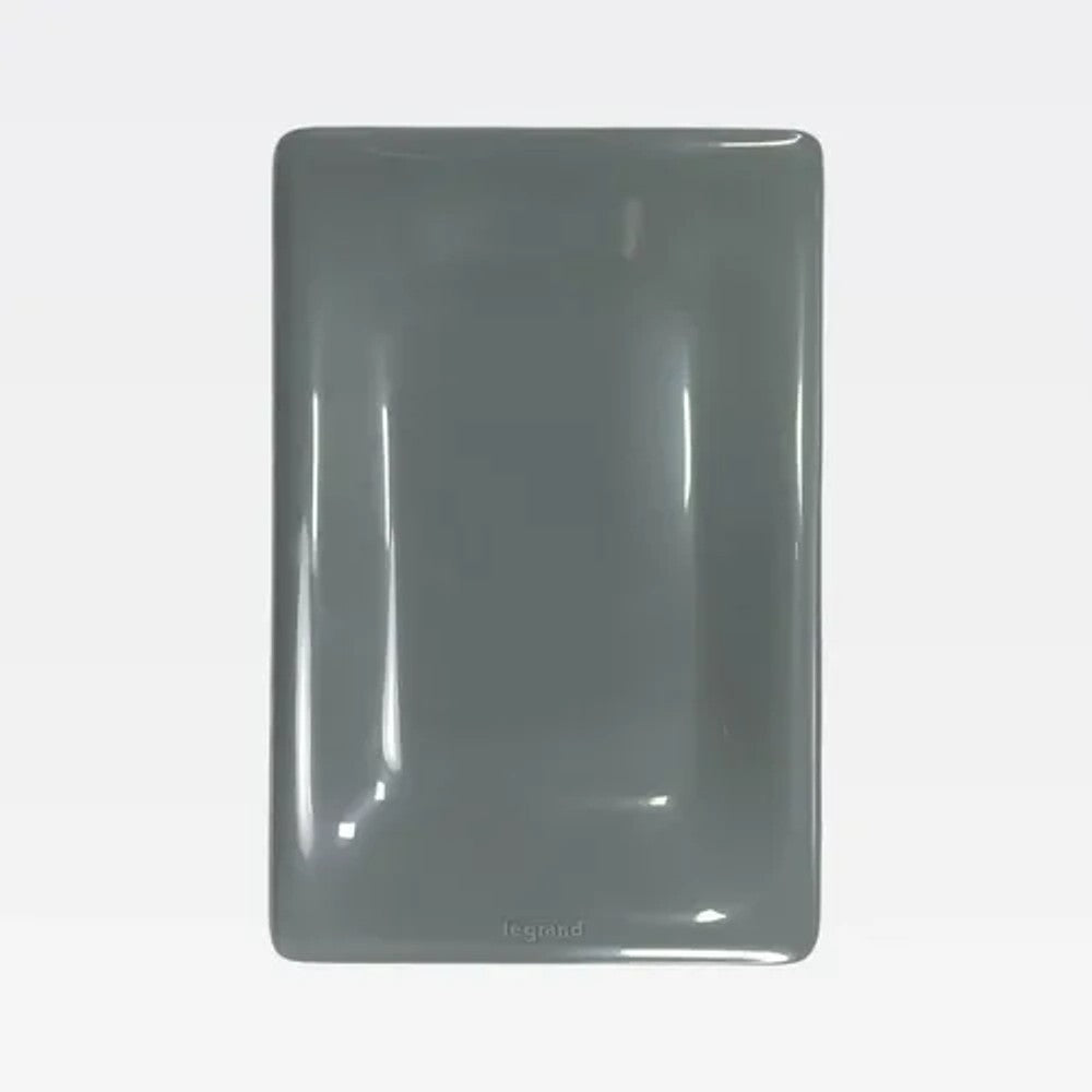 Placa 2x4 Cega Cinza 680180CZ Zeffia Legrand