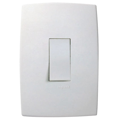 Interruptor Simples Vertical 10A com Placa 611100 PLUS Branco