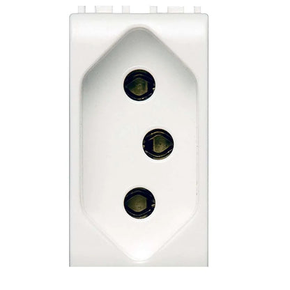 Tomada Modular 2 Polos e Terra 20A M4166S Thesi Cemar Branco