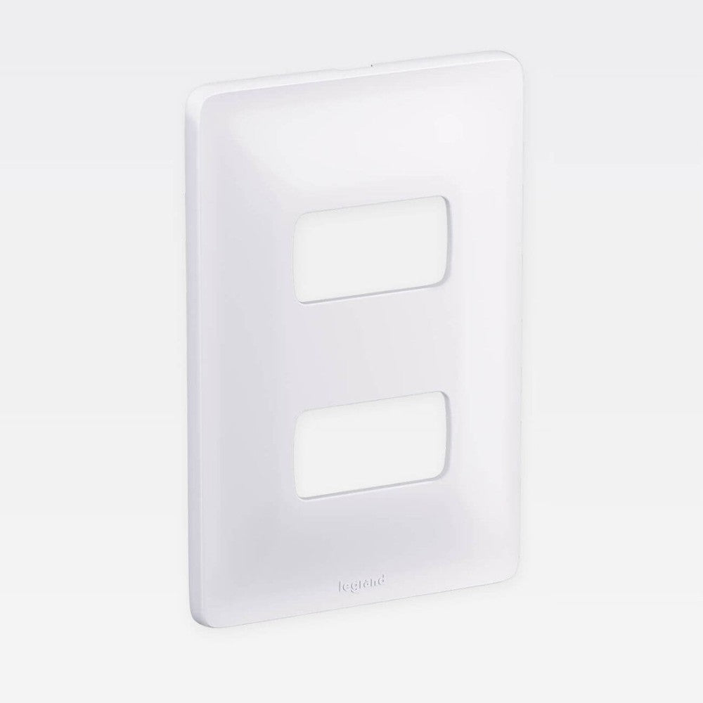 Placa 2x4 2 Postos Separados Zeffia Cinza 680182