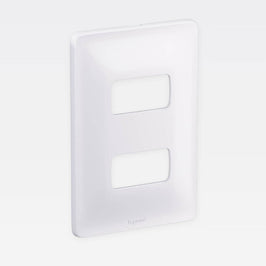 Placa 2x4 2 Postos Separados Zeffia Cinza 680182