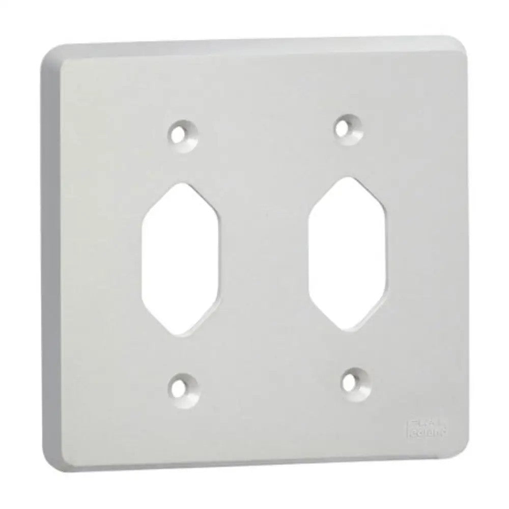 Placa 4x4 Para 2 Tomadas Separadas Silentoque Cinza