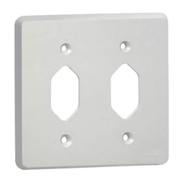 Placa 4x4 Para 2 Tomadas Separadas Silentoque Cinza