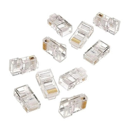 Conector RJ45 Macho CAT5E com 10 Peças