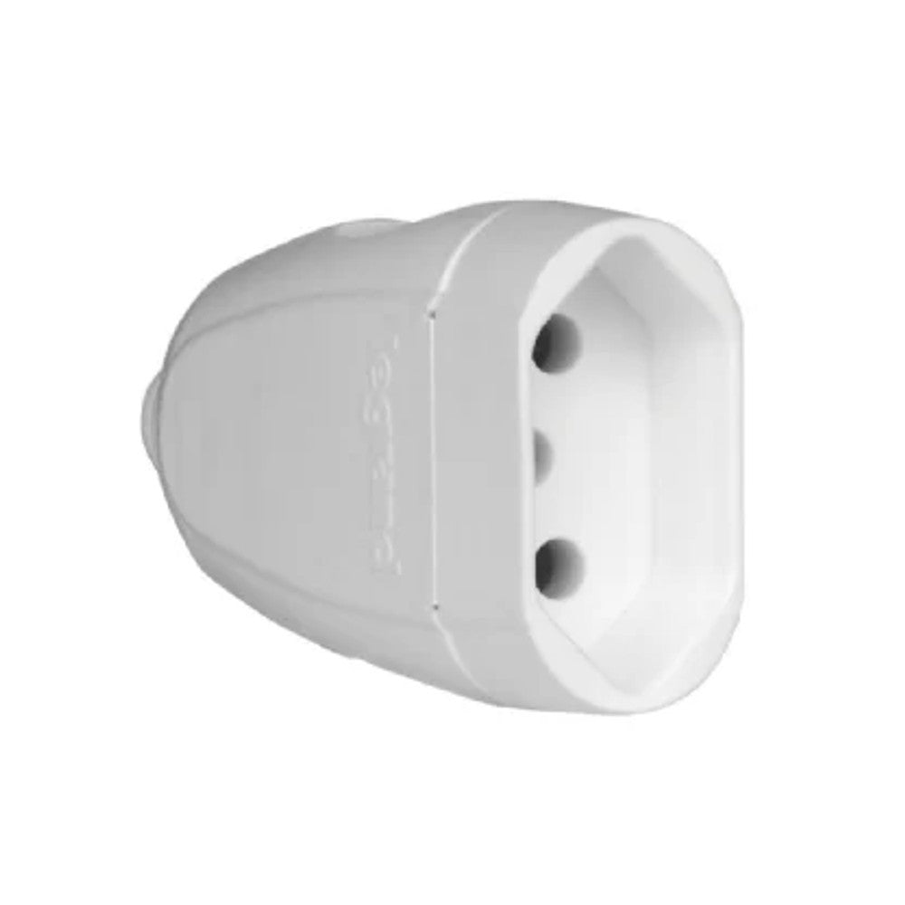Plug Fêmea 2 Polos e Terra 20A Branco 615937 Pial GL