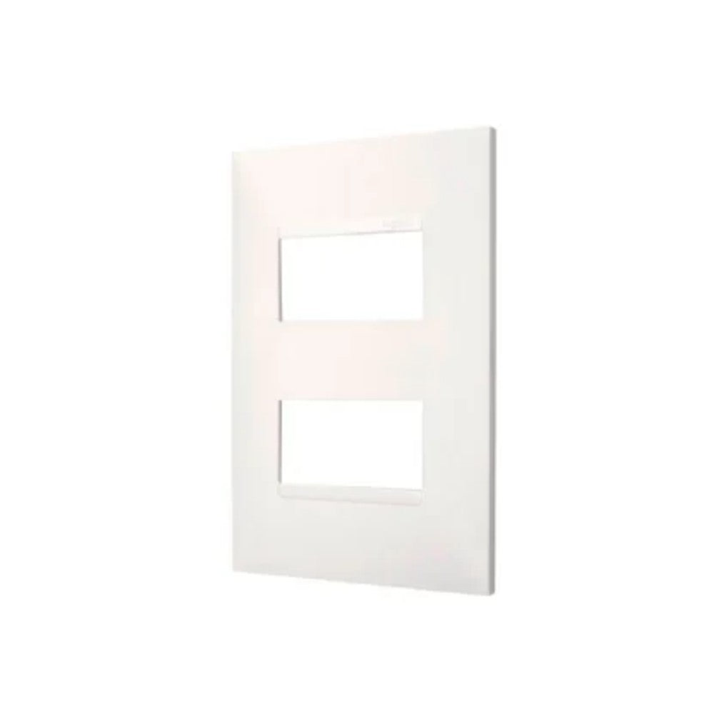 Placa 2x4 para 2 Postos Separados Linha Pial Plus Cemar Gelo