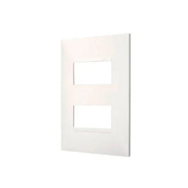 Placa 2x4 para 2 Postos Separados Linha Pial Plus Cemar Gelo