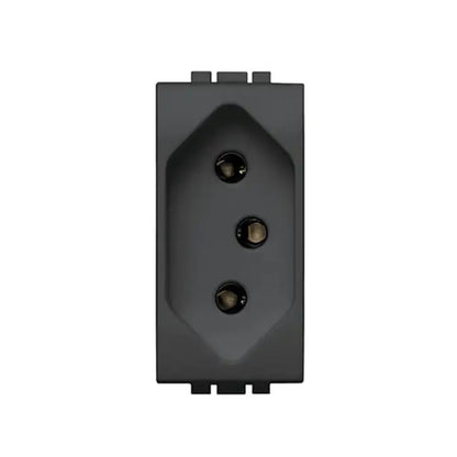 Tomada 2 Polos e Terra 20A 4166S-SL Anthracite Living Light