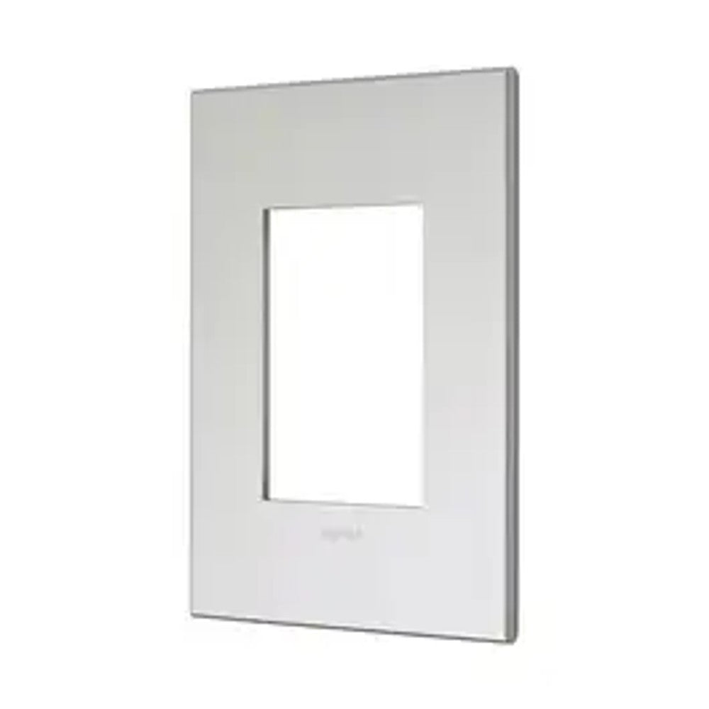Placa 2x4 3 Postos Quadro Soft Alumínio Arteor Legrand 571483B