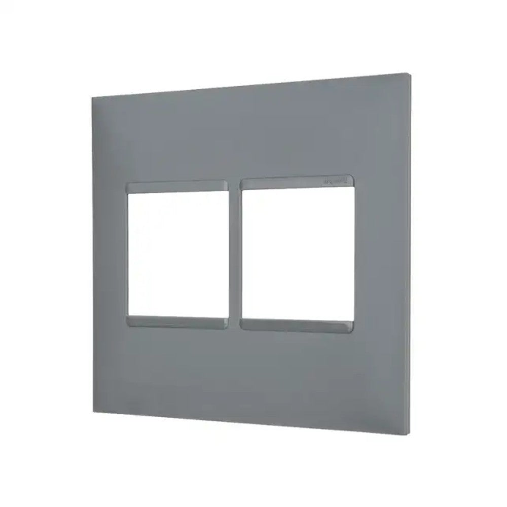 Placa 4x4 4 Postos 618512 Cinza Plus