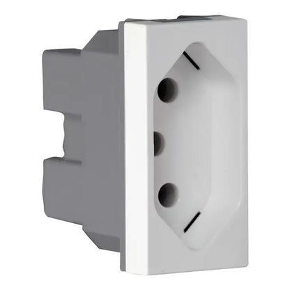 Tomada Módulo 2 Polos e Terra 20A Branco JW4166 Matix Go Legrand