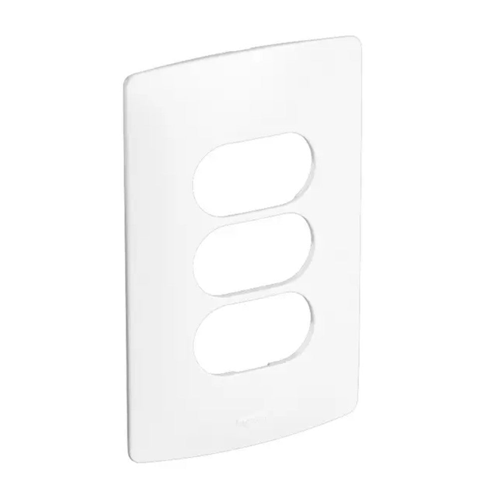 Placa 2x4 3 Postos Separados Cor Sal Linha Nereya Legrand
