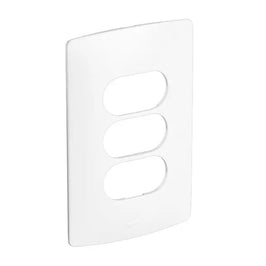 Placa 2x4 3 Postos Separados Cor Sal Linha Nereya Legrand