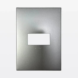 Placa 4x2 1 Posto Quadrados Soft Alumínio Arteor 571481B