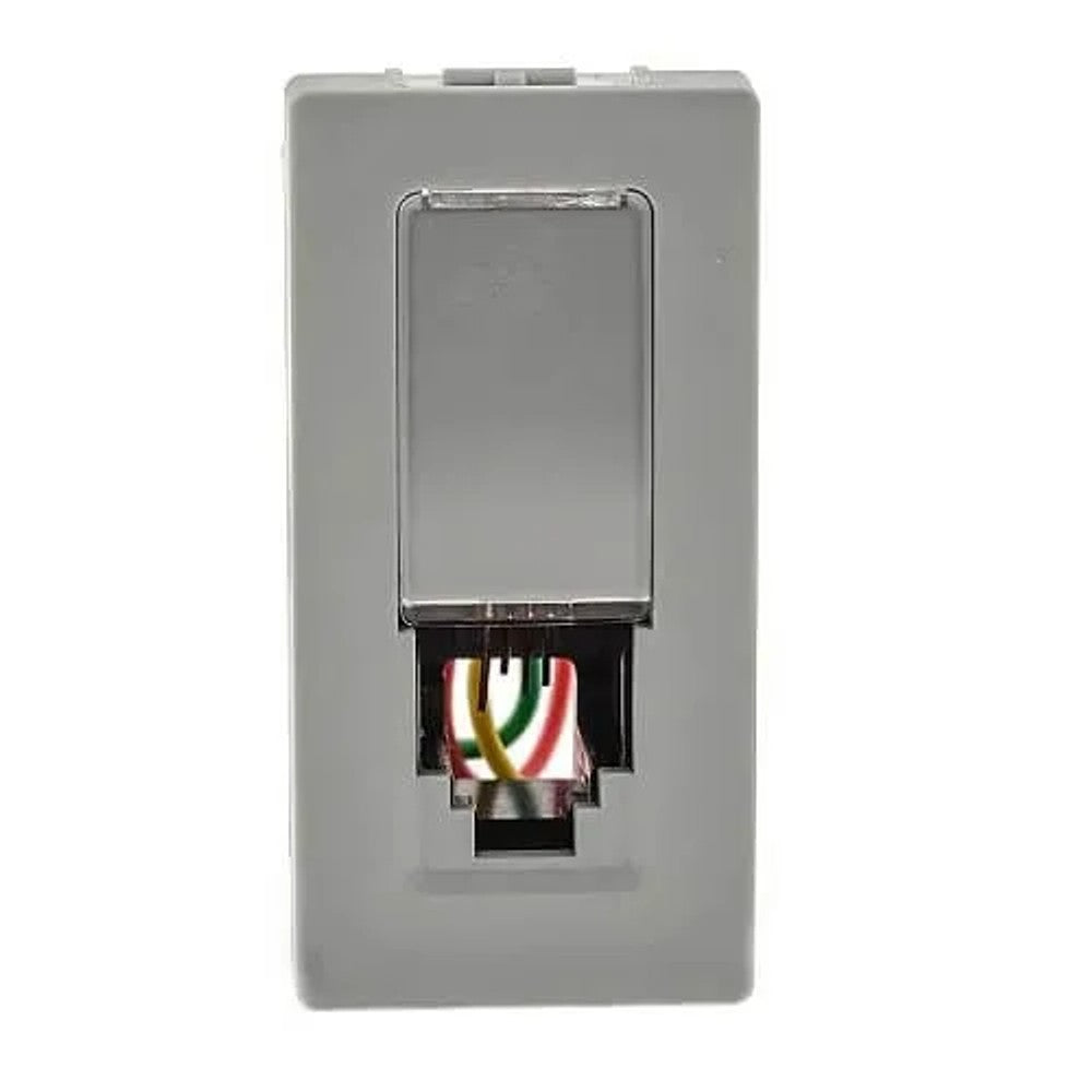 Tomada Telefônica RJ11 4 Fios Cinza 615010CZ Plus Legrand