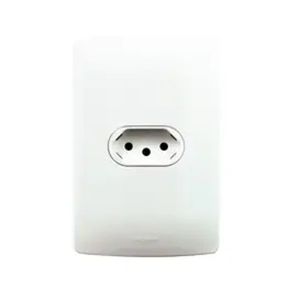 Tomada Modular 2 Polos e Terra 10A Branco Linha Viva PVM3160BC GL