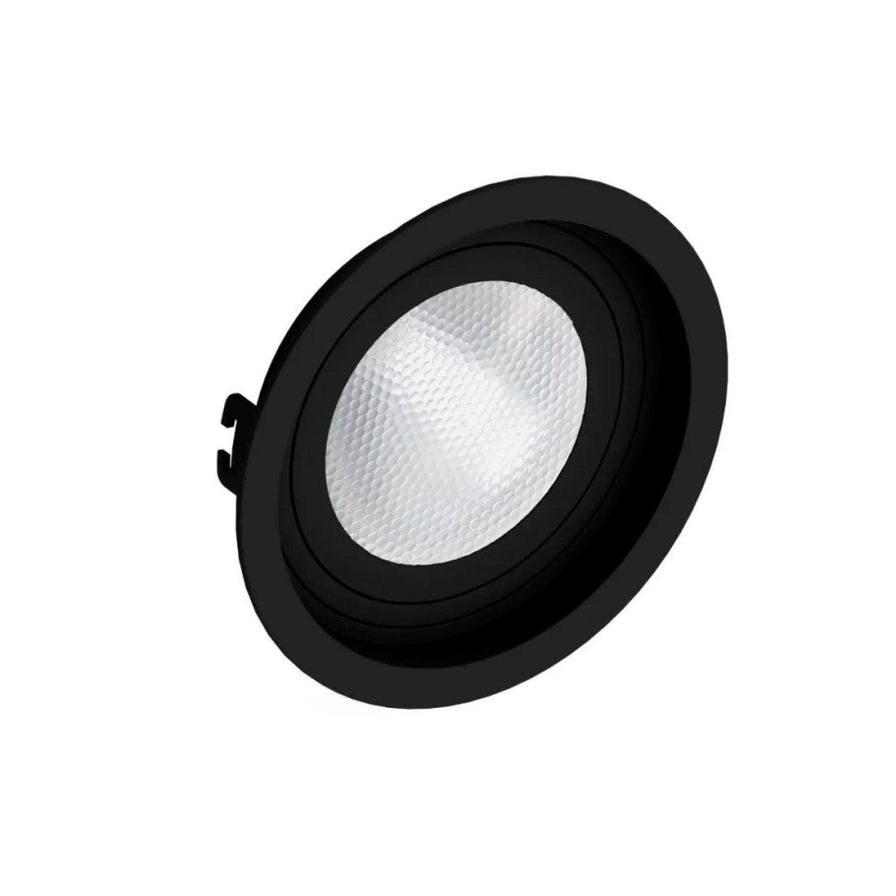 Spot de Embutir Redondo 1x PAR30 Preto Recuado Save Energy