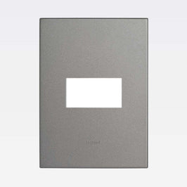Placa 2x4 1 Posto Quadrada Magnesium Arteor 571491B