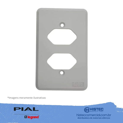 Placa 2x4 2 Postos Separados 054397 Silentoque Cemar