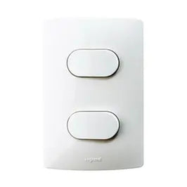 Interruptor Paralelo 10 Amperes Branco com Placa Linha Viva