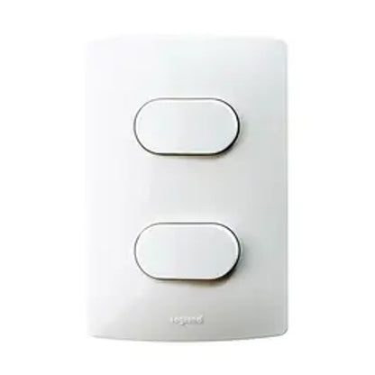 Interruptor Paralelo 10 Amperes Branco com Placa Linha Viva