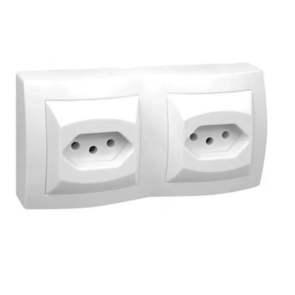 Tomada Dupla 2 Polos e Terra 10A 675062 Sistema X Legrand