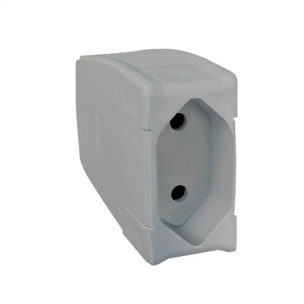 Plug Fêmea Referência 2 Polos 20A Cinza 615875 Pial
