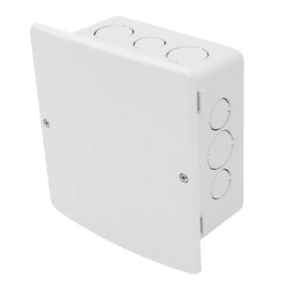 Caixa de Passagem de Embutir 15 x 15 x 10 Plástica Mondiale Branco
