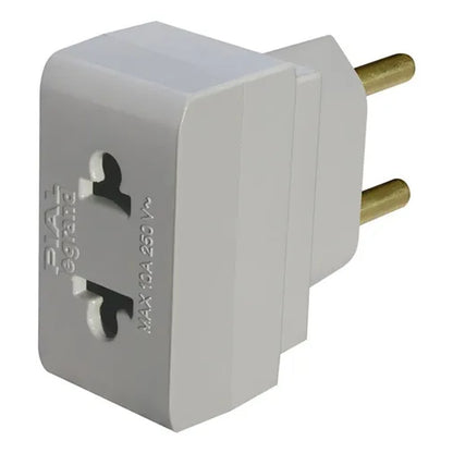 Plug Adaptador 2P T Padrão Novo 10A Cinza Pial GL