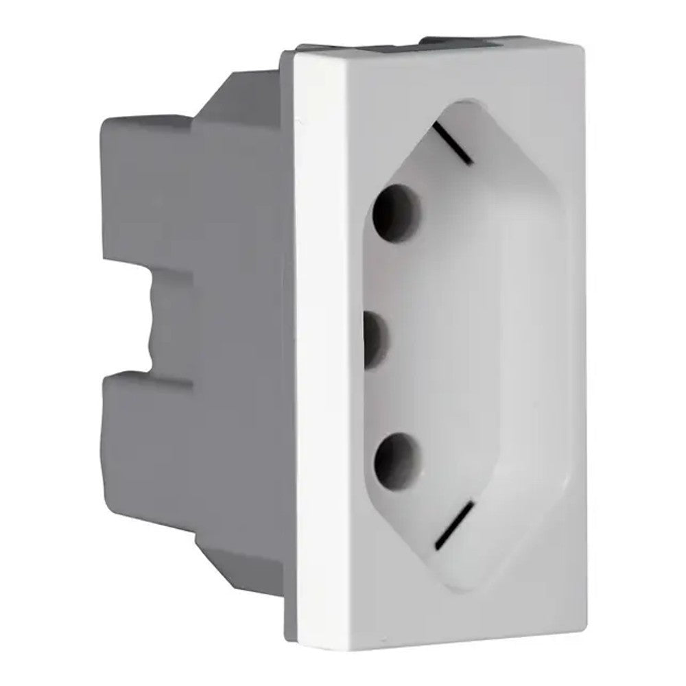 Tomada Módulo 2 Polos e Terra 20A Branco JW4166 Matix Go Legrand
