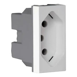 Tomada Módulo 2 Polos e Terra 20A Branco JW4166 Matix Go Legrand