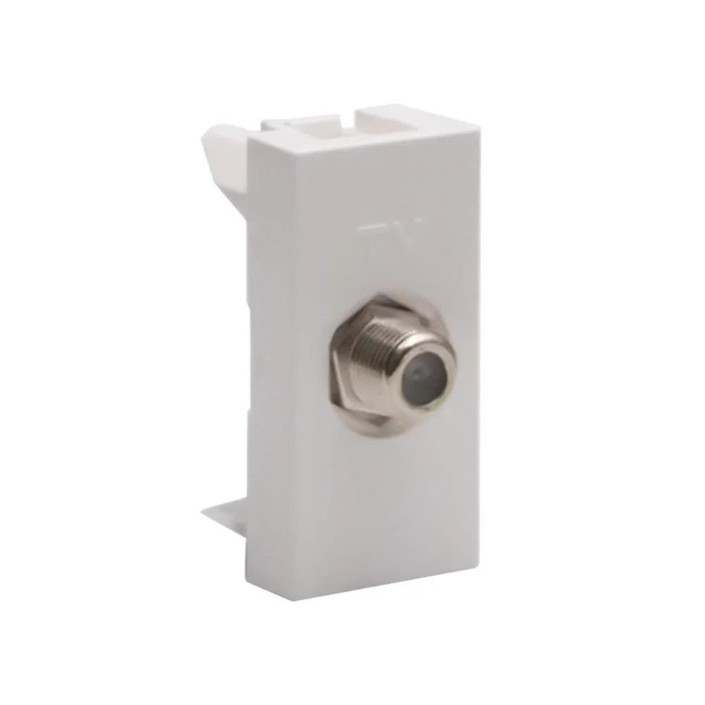 Tomada Modular Antena TV Tipo F Branco JW4202F Matix