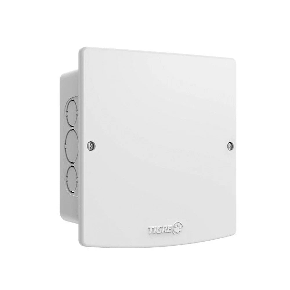 Caixa de Passagem de Embutir 40 x 40 x 10 Comum Branco