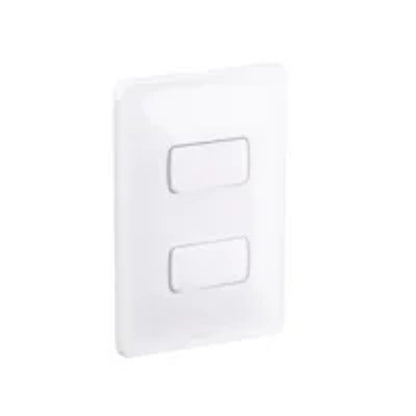 Conjunto Interruptor Simples e Paralelo 10 Amperes Branco com Placa Zeffia