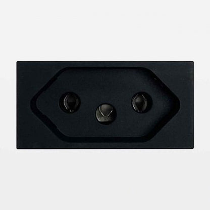 Tomada Módulo 2 Polos e Terra 10A Preto JB4165 Matix Go Legrand
