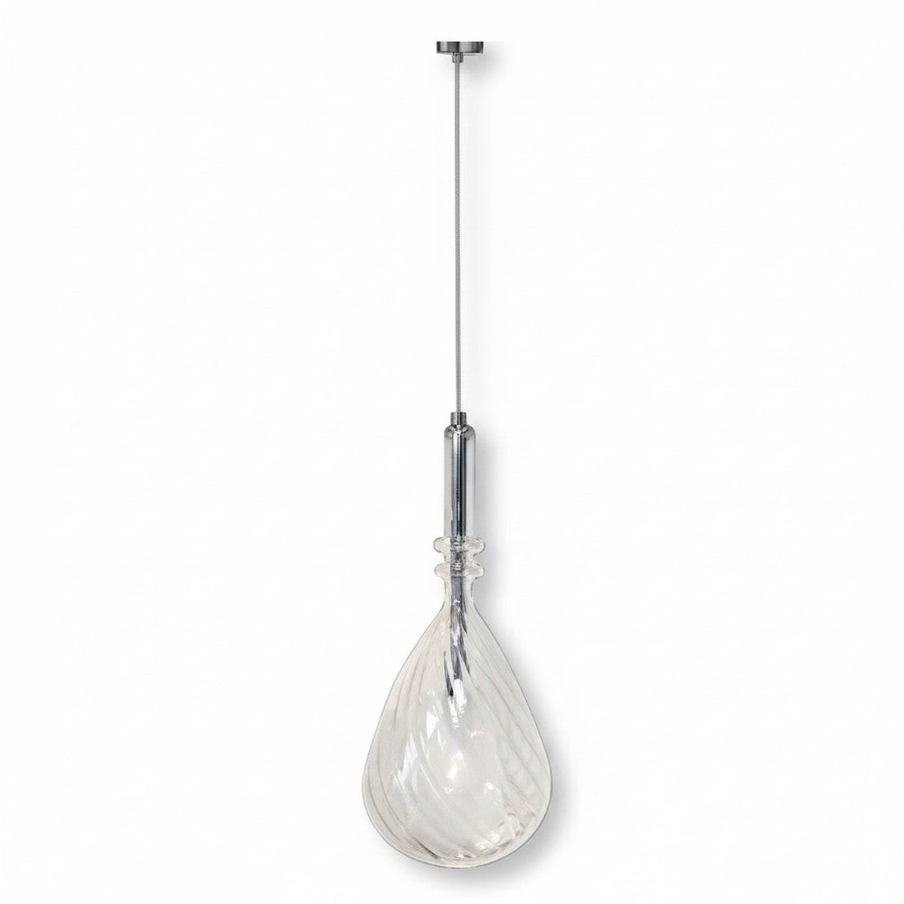 Pendente Fluorita 15cm Soquete G9 Transparente GMH