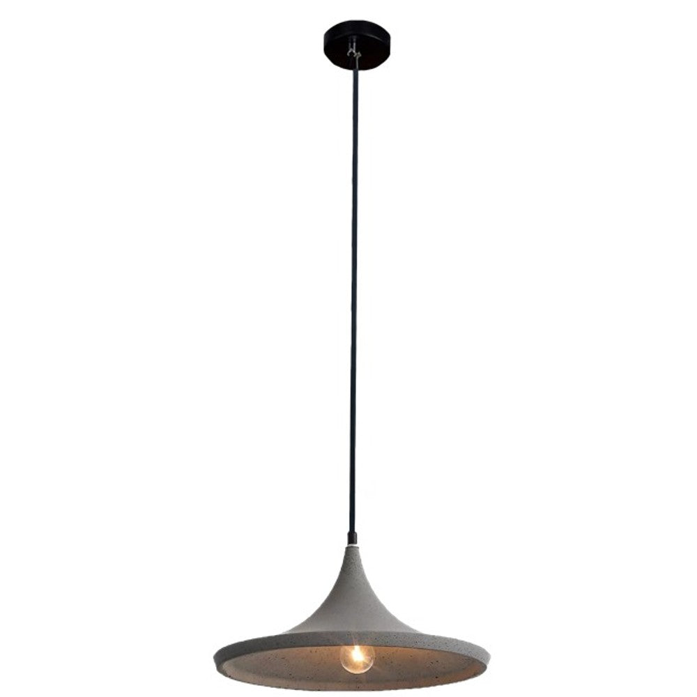 Pendente Axo 29cm E27 de Cimento Concreto Cinza GMH