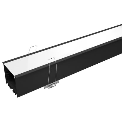 Perfil de Embutir Luminatti LIGHT 2 Metros 46x25mm Branco Alumínio