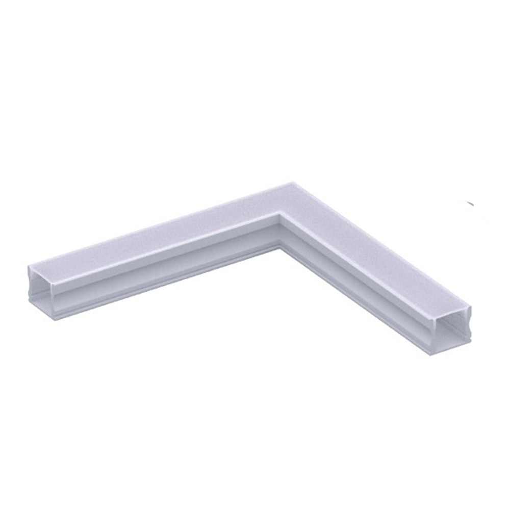 Luminatti Curva Perfil Sobrepor LM 977 12mm Parede / Perede Branco 