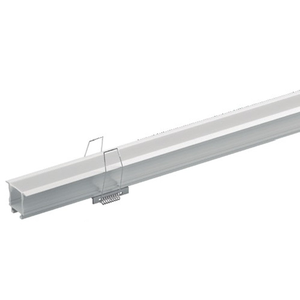 Perfil Embutir LM985 Alumínio 2 Metros 12mm Branco Luminatti 