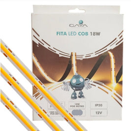 Fita LED COB 18W 3000K 12V 5 Metros Gaya