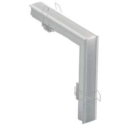 Curva Perfil Embutir 12mm Teto/Parede Alumínio Branco LM986