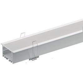 Perfil Luminatti Embutir Alumínio 2 Metros 30mm Branco LM989