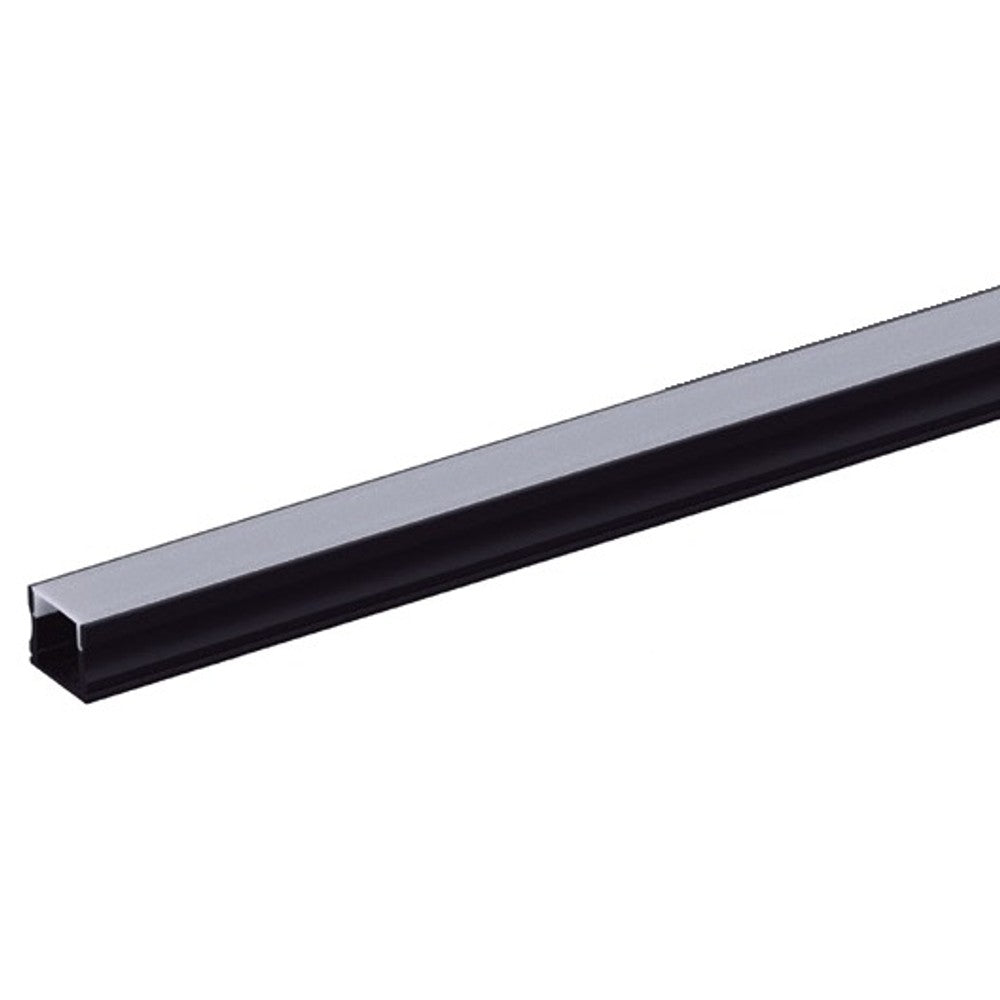 Perfil Sobrepor LM1266 1 Metro Preto / Branco 12mm Luminatti 