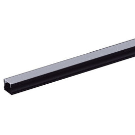 Perfil Sobrepor LM1266 1 Metro Preto / Branco 12mm Luminatti 