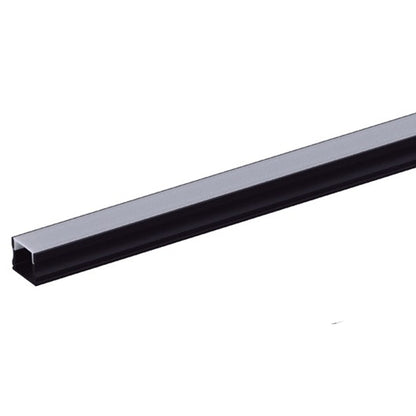 Perfil LM1312 Sobrepor 3 Metros 12mm Preto / Branco Luminatti 
