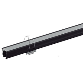 Perfil Embutir LM1288 2m 12mm Preto Luminatti 